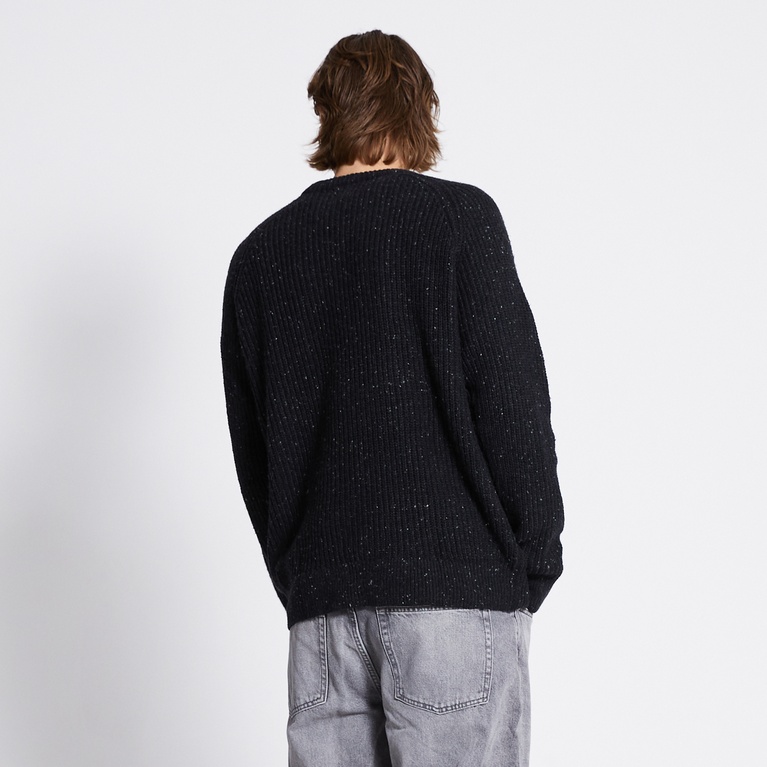 Rib-knit sweater "Rob Twisted 2.0" Black